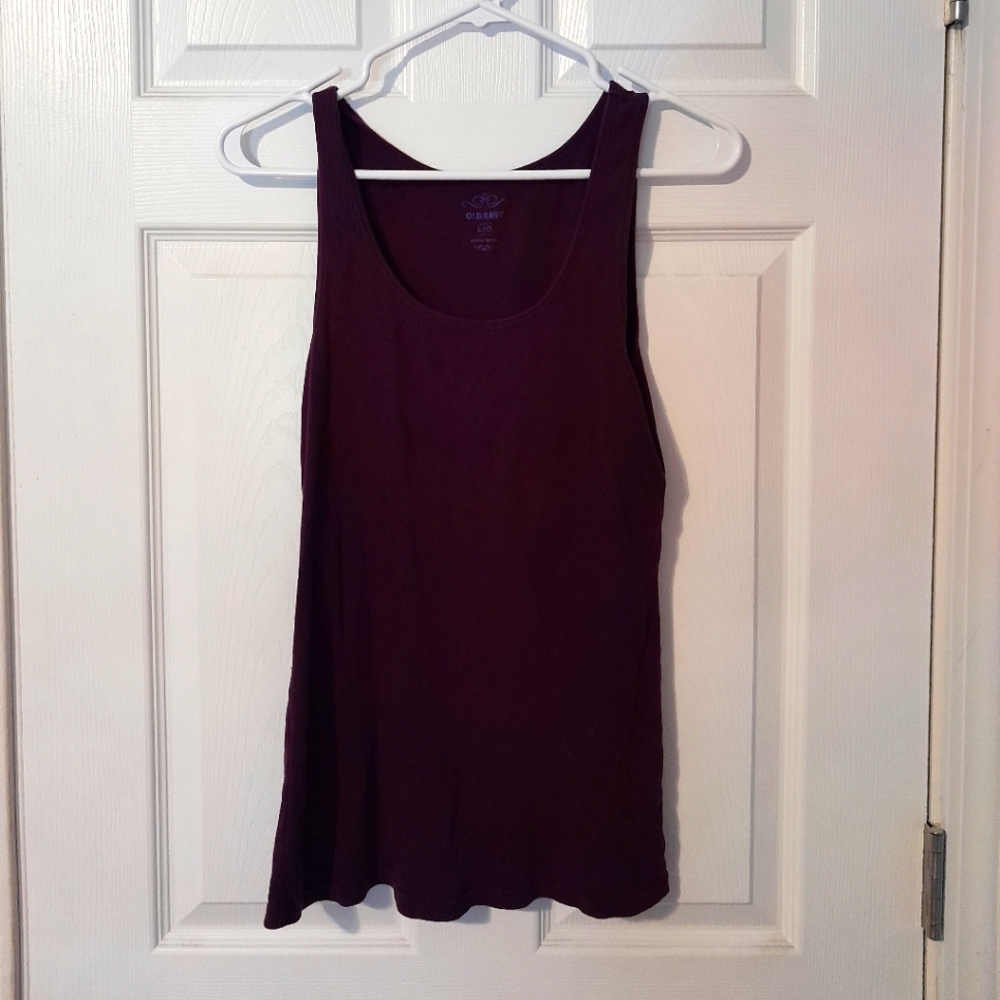 Womens (LG) Old Navy tank top, dark purple